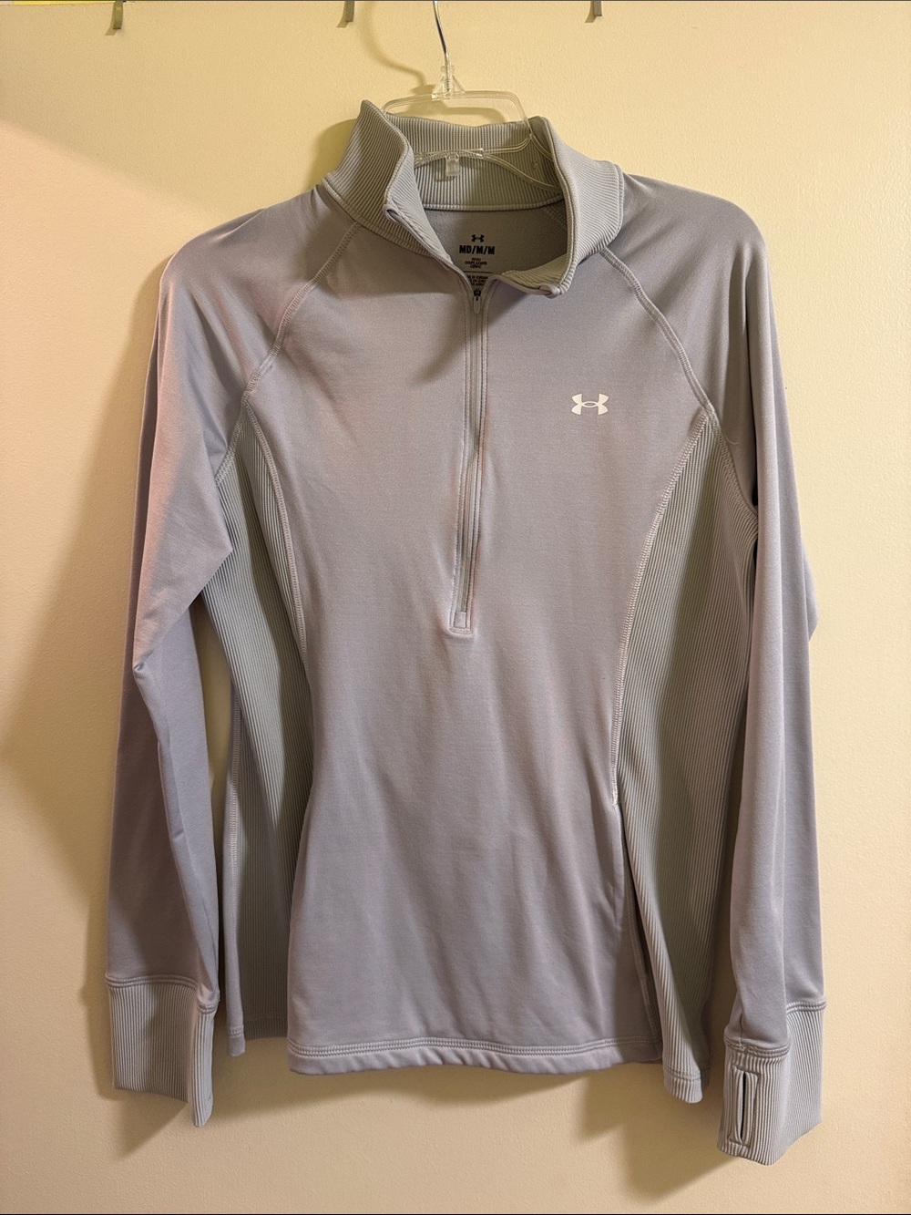 Under Armour Women‘s Light Gray Half-Zip